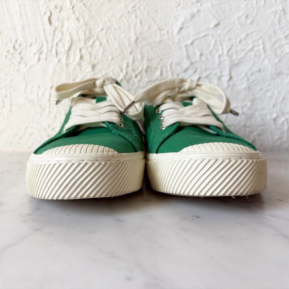 Cariuma OCA Low Green Canvas Sneakers Women 9.5 Men 8 Sustainable Skate Shoes - Picture 4 of 8